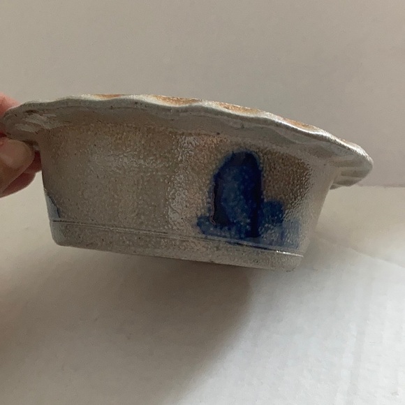 Rowe Pottery Works apple baker pottery bowl cobalt - Picture 7 of 10